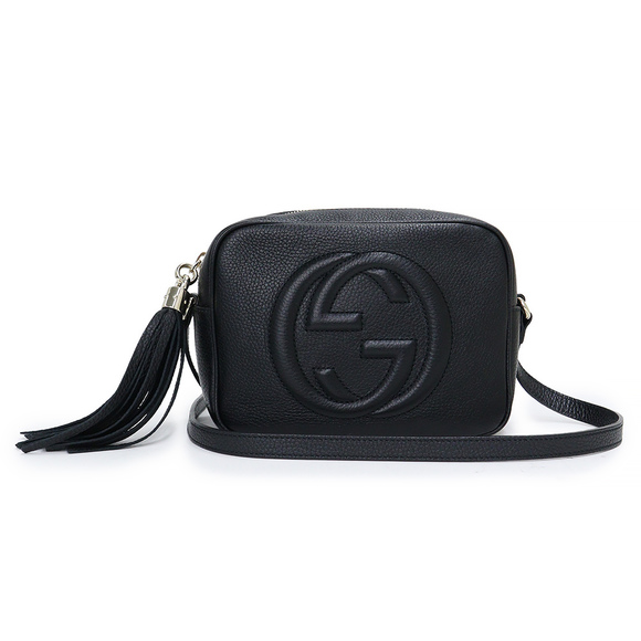 Gucci Soho Small Disco Bag Crossbody Grain Leather Black - Picture 1 of 8